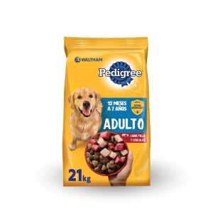 Alimento Pedigree Adulto 21 Kg - 1 saco de 21 Kg
